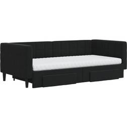 vidaXL Daybed Black Soffa 213cm 2-sits