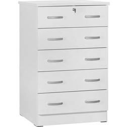 Better Home Products Cindy White Chest of Drawer 28.5x44"