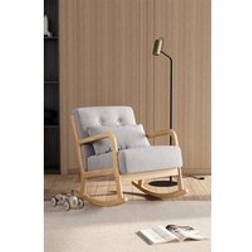 Living and Home Modern Buttoned Rocking Chair