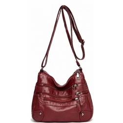 Onbuy Multi Layer Classic Crossbody Bag - Red