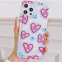 Shein Heart Pattern Clear Phone Case