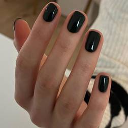 Shein pcs Reusable Acrylic Nail Tips Set Including Short Square Shape Nail Tips One Piece Jelly Glue One Mini Nail File Simple