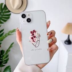 Shein Transparente Handyhülle mit Blume Muster