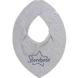 Pippi Bandana Bib Gray Melange