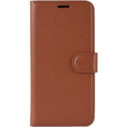 MAULUND Samsung Galaxy A71 Litchi Läder Plånboksfodral Brun