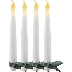 Sirius Carolin White Juletrelys 4 Lamper 4st