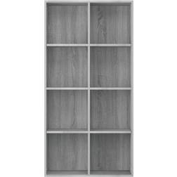 vidaXL 815250 Gray Sonoma Oak Bokhylla 130cm