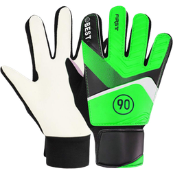 Shein 1 Pair Green Football Goalkeeper Gloves For Kids With Latex Padding Protection For Anti-collision