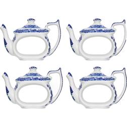 Spode Blue Italian Napkin Ring 10cm 4pcs