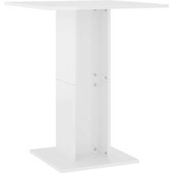 vidaXL 802108 High Gloss White Mesa de comedor 60x60cm