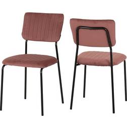 SECONIQUE Sheldon Pink Kitchen Chair 84.5cm 4pcs