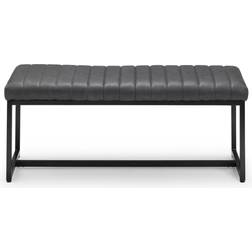 Julian Bowen Soho Grey/Black Sittbänk 121x47cm