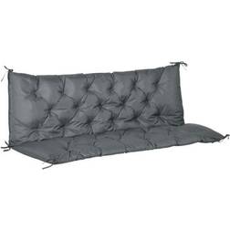 OutSunny Garden Bench Chair Cushions Grey (98x150cm)