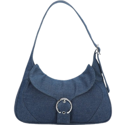 Silfen Studio Thea Buckle Shoulder Bag - Dark Blue