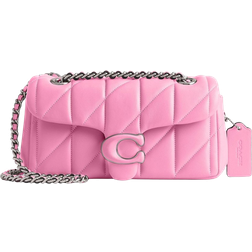 Coach Tabby Shoulder Bag 20 With Quilting - Silver/Vivid Pink