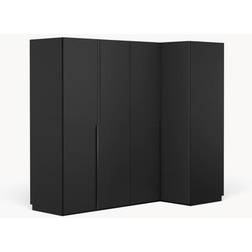 Westwing Collection Leon Black Garderobeskab 215x200cm