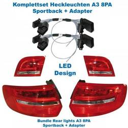 Audi Facelift LED baklykter Ettermontering