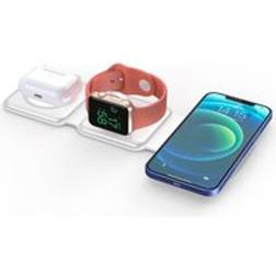QDOS PowerMag 3-in-1 Wireless Charger White One Size
