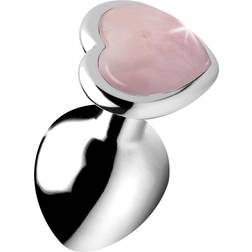 Booty Sparks Rose Quartz Heart Anal Plug