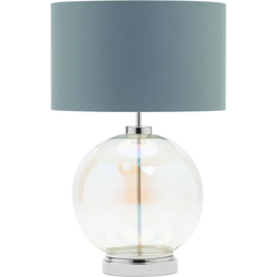 BHS Metro Iridescent Nickel/Grey Table Lamp 57cm