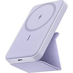 Anker Power Bank, 622 Magnetic Battery MagGo 5000mAh Foldable Magnetic Wireless Portable Charger and USB-C for iPhone 14/13 Series