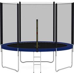 Freeport Park Heavy Duty 10' Above Ground Trampoline with Safety Enclosure