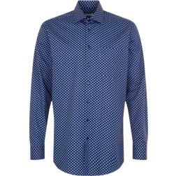 Seidensticker Poplin Business Shirt - Medium Blue