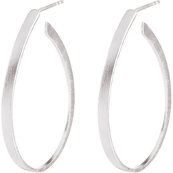 Pernille Corydon Oval Creoles - Silver