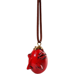 Crimson Behelit Pendant - Gold/Red/Brown