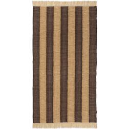 ferm LIVING Ives Rug 140x200 cm Tan Chocolate Brown cm