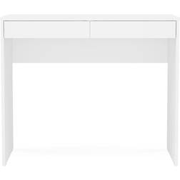 Polifurniture Tijuca White Writing Desk 17.7x35.4"