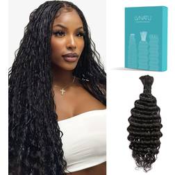 Lvnatu Boho Braids Bohemian Knotless Braids 22 inch #1b Natural Black 2-pack