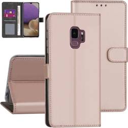 Skal-man Plånboksfodral Samsung Galaxy S9 S9 plus Roséfärgad med Ställ