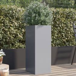 vidaXL Planter Silver Garden Bed Pot 32 x 27.5 x 75 cm