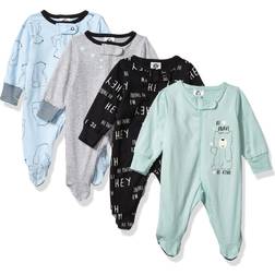 Gerber Baby Sleep 'n Play Footed Pajamas 4-Pack - Bear Blue