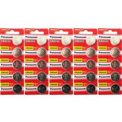 Panasonic CR2025 Lithium 25-pack