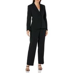 Le Suit Le Suit Women's Jacket/Pant Suit, Black