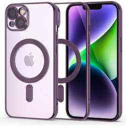 Tech-Protect iPhone 14 MagShine Cover MagSafe Kompatibel Gennemsigtig Violet