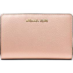 Michael Kors Medium Pebbled Leather Wallet - Soft Pink