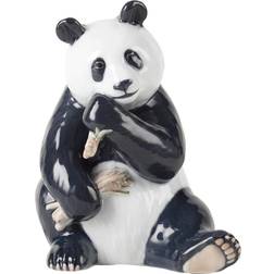 Royal Copenhagen Spisende Panda 18 cm Dekorationsfigur