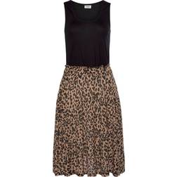 Buffalo Midi Beach Dress - Light Brown/Black