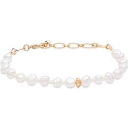Anni Lu Stellar Pearly Armbånd kt. Guldbelagt Messing 202-10-11 Dame Brass