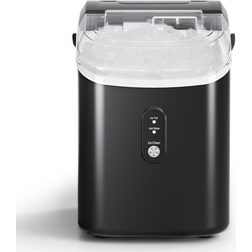 R.W.FLAME 33 Lb. Daily Production Nugget Clear Ice Portable Ice Maker, Countertop Ice Maker Machine w/ Self-Cleaning Function in Black s- Black