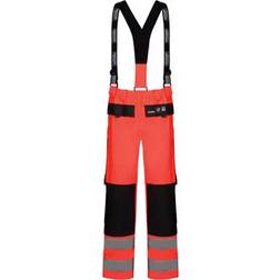 LYNGSØE Lyngsøe PU/PVC regnbukser, Hi-Vis rød/marine