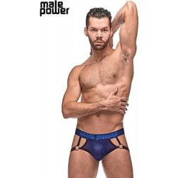 Male Power Diamond Mesh Jock Ring Navy