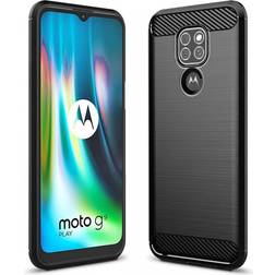 ExpressVaruhuset Motorola Moto E7 Plus SlimCarbon Kotelo Black