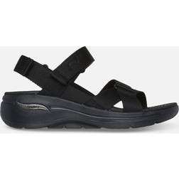 Skechers GO WALK Arch Fit Sandal Attract, 39, Sort, Dame