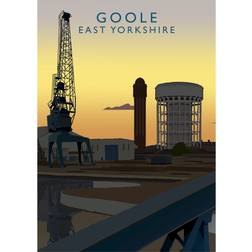 East Urban Home Goole Night Multicolour Poster 40x50cm