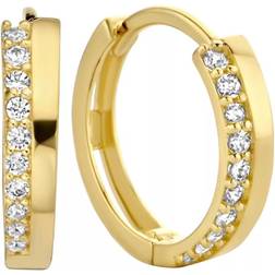 Isabel Bernard Rivoli Esmée Hoop Earrings - Gold/Transparent