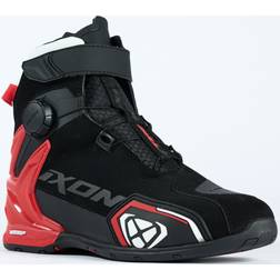 Ixon Bull Wasserdichte Motorrad Schuhe, schwarz-weiss-rot, Größe